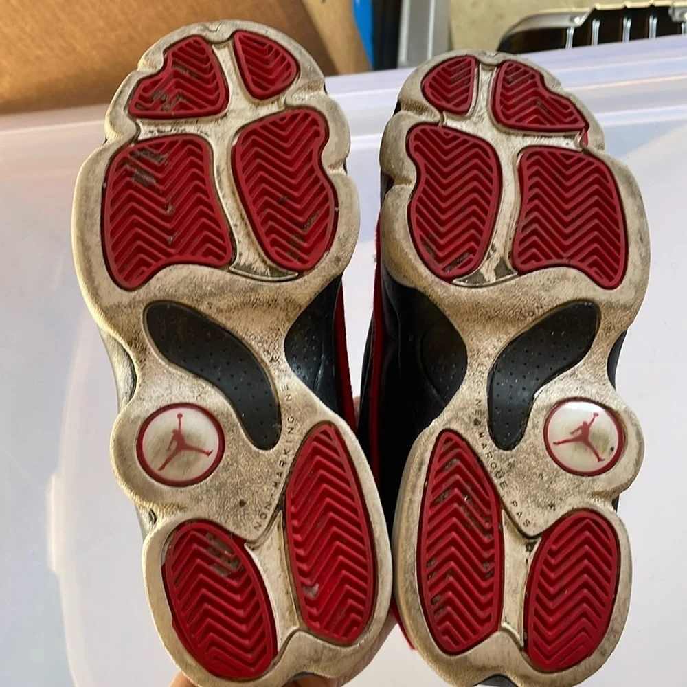 Jordan Kids Shoes Red and Black 1Y